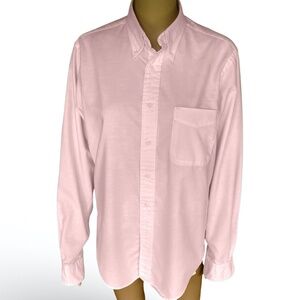 Lands' End: 15/34 Men's Long Sleeve Solid Oxford Dress Shirt